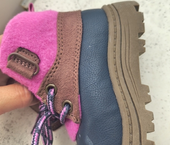 Carter's Purple and Brown Kids Boots - Picture 4 of 5